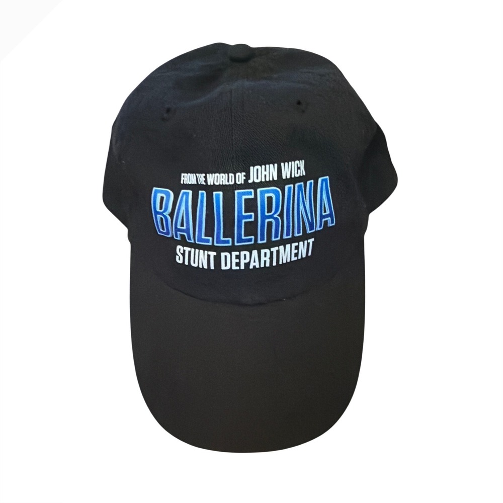 John Wick Ballerina Stunt Department Movie Promo Hat Black Cotton Adjustable Cap